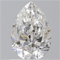 Natural Diamond 0.70 Carats, Pear with  Cut, F Color, VS2 Clarity and Certified by GIA