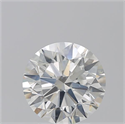 Natural Diamond 3.01 Carats, Round with Excellent Cut, H Color, SI1 Clarity and Certified by GIA