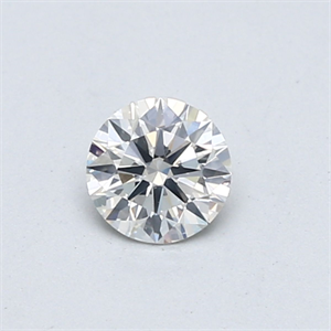 Picture of Natural Diamond 0.40 Carats, Round with Excellent Cut, H Color, SI2 Clarity and Certified by GIA