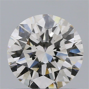 Picture of Natural Diamond 0.59 Carats, Round with Excellent Cut, K Color, VS1 Clarity and Certified by GIA