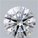 Natural Diamond 2.01 Carats, Round with Excellent Cut, F Color, VS2 Clarity and Certified by GIA