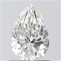 Natural Diamond 0.70 Carats, Pear with  Cut, F Color, VVS1 Clarity and Certified by GIA