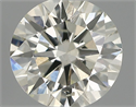 Natural Diamond 0.43 Carats, Round with Excellent Cut, K Color, VS2 Clarity and Certified by IGI