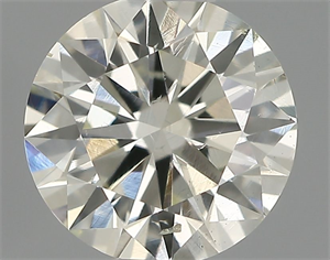 Picture of Natural Diamond 0.43 Carats, Round with Excellent Cut, K Color, VS2 Clarity and Certified by IGI