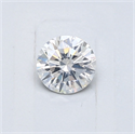 Natural Diamond 0.42 Carats, Round with Very Good Cut, F Color, I1 Clarity and Certified by GIA