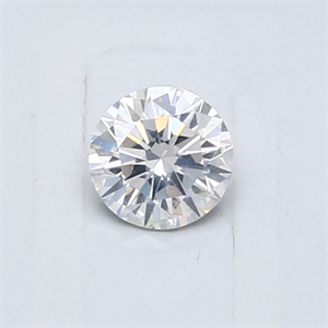 Picture of Natural Diamond 0.42 Carats, Round with Very Good Cut, F Color, I1 Clarity and Certified by GIA