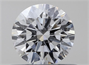 Natural Diamond 0.44 Carats, Round with Excellent Cut, D Color, SI2 Clarity and Certified by GIA