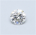 Natural Diamond 0.40 Carats, Round with Very Good Cut, D Color, VS1 Clarity and Certified by GIA