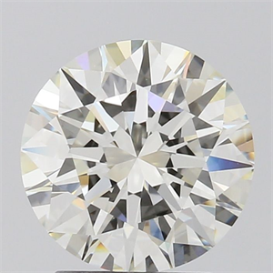 Picture of Natural Diamond 2.07 Carats, Round with Excellent Cut, J Color, VS2 Clarity and Certified by GIA