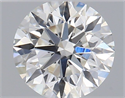 Natural Diamond 0.40 Carats, Round with Excellent Cut, H Color, SI1 Clarity and Certified by GIA