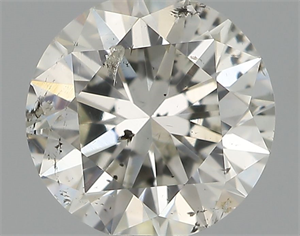 Picture of Natural Diamond 0.42 Carats, Round with Excellent Cut, I Color, SI2 Clarity and Certified by IGI