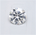 Natural Diamond 0.50 Carats, Round with Good Cut, F Color, I1 Clarity and Certified by GIA