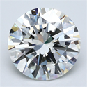 Natural Diamond 5.01 Carats, Round with Very Good Cut, I Color, VS1 Clarity and Certified by GIA