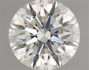 Picture of Natural Diamond 0.55 Carats, Round with Excellent Cut, K Color, VVS2 Clarity and Certified by GIA