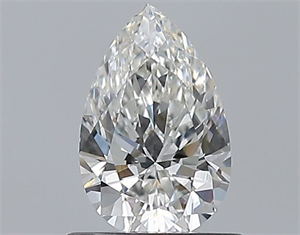 Picture of Natural Diamond 0.72 Carats, Pear with  Cut, H Color, VS1 Clarity and Certified by GIA