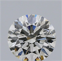 Natural Diamond 0.40 Carats, Round with Excellent Cut, H Color, SI1 Clarity and Certified by IGI