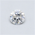 Natural Diamond 0.40 Carats, Round with Very Good Cut, F Color, SI2 Clarity and Certified by GIA