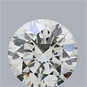 Natural Diamond 0.50 Carats, Round with Excellent Cut, K Color, SI2 Clarity and Certified by GIA