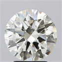 Natural Diamond 3.01 Carats, Round with Excellent Cut, K Color, VVS1 Clarity and Certified by IGI