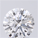 Natural Diamond 1.71 Carats, Round with Excellent Cut, D Color, VS2 Clarity and Certified by GIA