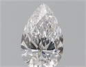 Natural Diamond 0.50 Carats, Pear with  Cut, D Color, VS2 Clarity and Certified by GIA