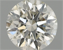 Natural Diamond 0.54 Carats, Round with Excellent Cut, I Color, VS2 Clarity and Certified by IGI