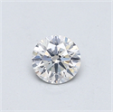 Natural Diamond 0.40 Carats, Round with Excellent Cut, F Color, SI2 Clarity and Certified by GIA