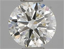 Natural Diamond 0.42 Carats, Round with Excellent Cut, I Color, IF Clarity and Certified by IGI