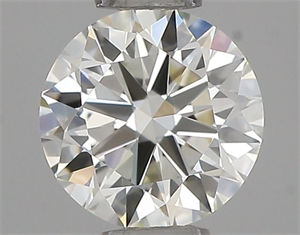 Picture of Natural Diamond 0.42 Carats, Round with Excellent Cut, I Color, IF Clarity and Certified by IGI