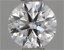 Natural Diamond 0.45 Carats, Round with Excellent Cut, E Color, I1 Clarity and Certified by GIA