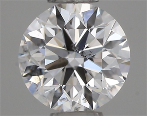 Picture of Natural Diamond 0.45 Carats, Round with Excellent Cut, E Color, I1 Clarity and Certified by GIA