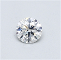 Natural Diamond 0.40 Carats, Round with Very Good Cut, G Color, SI1 Clarity and Certified by GIA