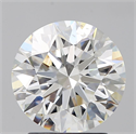 Natural Diamond 2.34 Carats, Round with Excellent Cut, H Color, VS2 Clarity and Certified by GIA