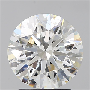 Picture of Natural Diamond 2.34 Carats, Round with Excellent Cut, H Color, VS2 Clarity and Certified by GIA