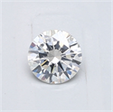 Natural Diamond 0.52 Carats, Round with Very Good Cut, F Color, I1 Clarity and Certified by GIA