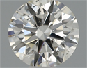 Natural Diamond 0.41 Carats, Round with Excellent Cut, H Color, SI2 Clarity and Certified by IGI