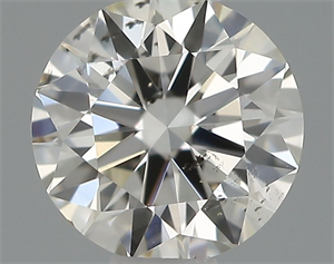 Picture of Natural Diamond 0.41 Carats, Round with Excellent Cut, H Color, SI2 Clarity and Certified by IGI