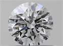 Natural Diamond 0.53 Carats, Round with Excellent Cut, I Color, SI2 Clarity and Certified by GIA