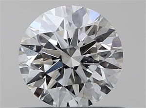 Picture of Natural Diamond 0.53 Carats, Round with Excellent Cut, I Color, SI2 Clarity and Certified by GIA