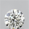 Natural Diamond 0.51 Carats, Round with Excellent Cut, I Color, VVS2 Clarity and Certified by IGI