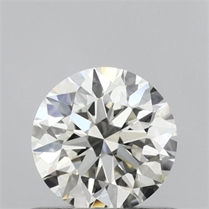 Picture of Natural Diamond 0.51 Carats, Round with Excellent Cut, I Color, VVS2 Clarity and Certified by IGI