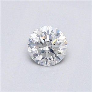 Picture of Natural Diamond 0.40 Carats, Round with Very Good Cut, F Color, I1 Clarity and Certified by GIA