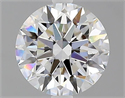 Natural Diamond 1.71 Carats, Round with Excellent Cut, F Color, VS2 Clarity and Certified by GIA