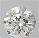 Natural Diamond 3.50 Carats, Round with Excellent Cut, J Color, VVS2 Clarity and Certified by GIA