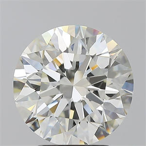 Picture of Natural Diamond 3.50 Carats, Round with Excellent Cut, J Color, VVS2 Clarity and Certified by GIA