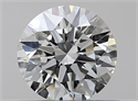 Natural Diamond 0.40 Carats, Round with Excellent Cut, J Color, VVS1 Clarity and Certified by GIA