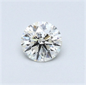 Natural Diamond 0.40 Carats, Round with Very Good Cut, J Color, SI1 Clarity and Certified by GIA