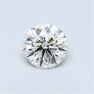 Picture of Natural Diamond 0.40 Carats, Round with Very Good Cut, J Color, SI1 Clarity and Certified by GIA