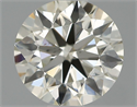 Natural Diamond 0.63 Carats, Round with Excellent Cut, K Color, SI1 Clarity and Certified by IGI