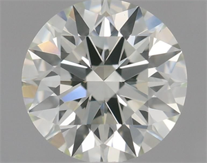 Picture of Natural Diamond 0.54 Carats, Round with Excellent Cut, I Color, VVS1 Clarity and Certified by IGI